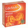 Lifestyles eü. óvszer ribbed-bordázott 3 db